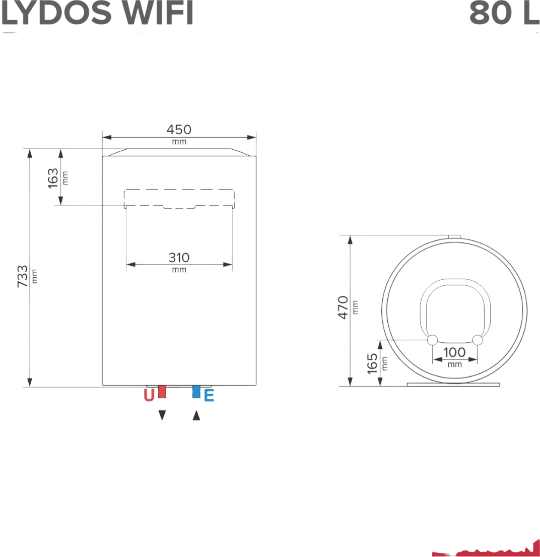 Бойлер ARISTON LYDOS WI - FI 80 л - ORENDA THERM