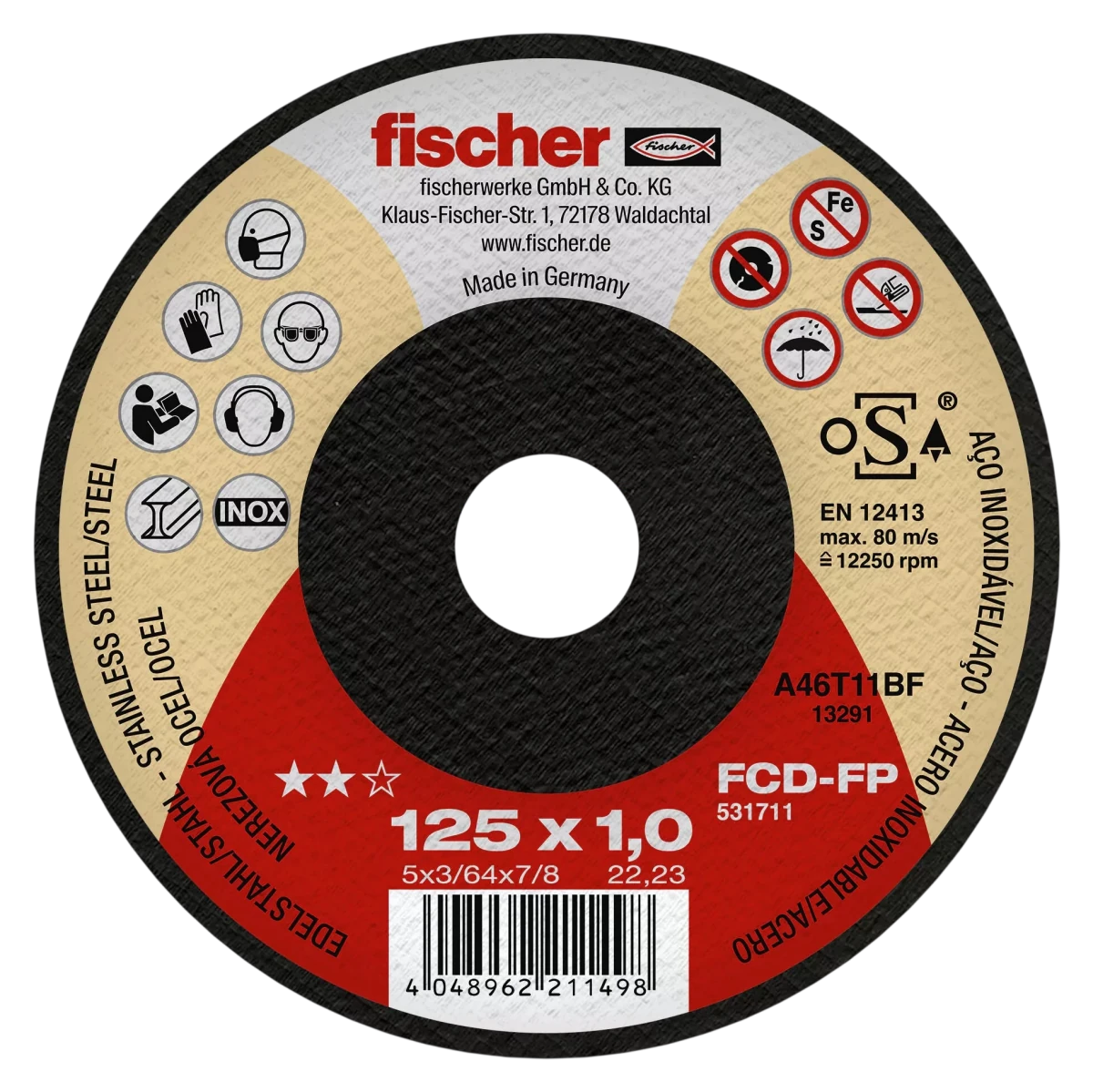 Диск за метал FCD - FP 115 x 1,0 x 22, 23 plus - ORENDA THERM