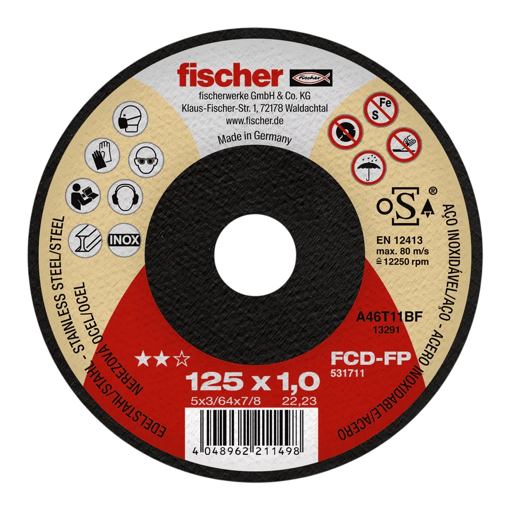 Диск за метал FCD - FP 125 x 1,0 x 22, 23 plus - ORENDA THERM