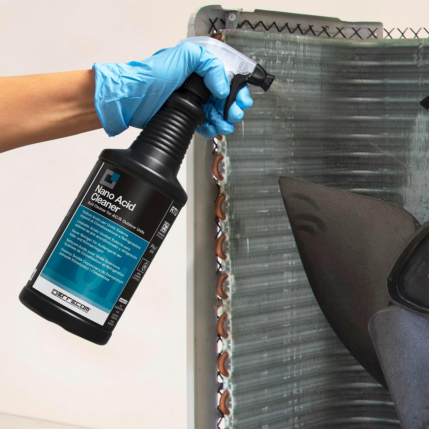 Errecom Nano Acid Cleaner 1 л — киселинен препарат при почистване на кондензатор
