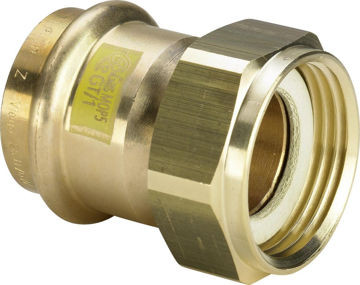 Преход холендрова гайка SC 22 x 3/4, Bronze / (gas) shiny - ORENDA THERM