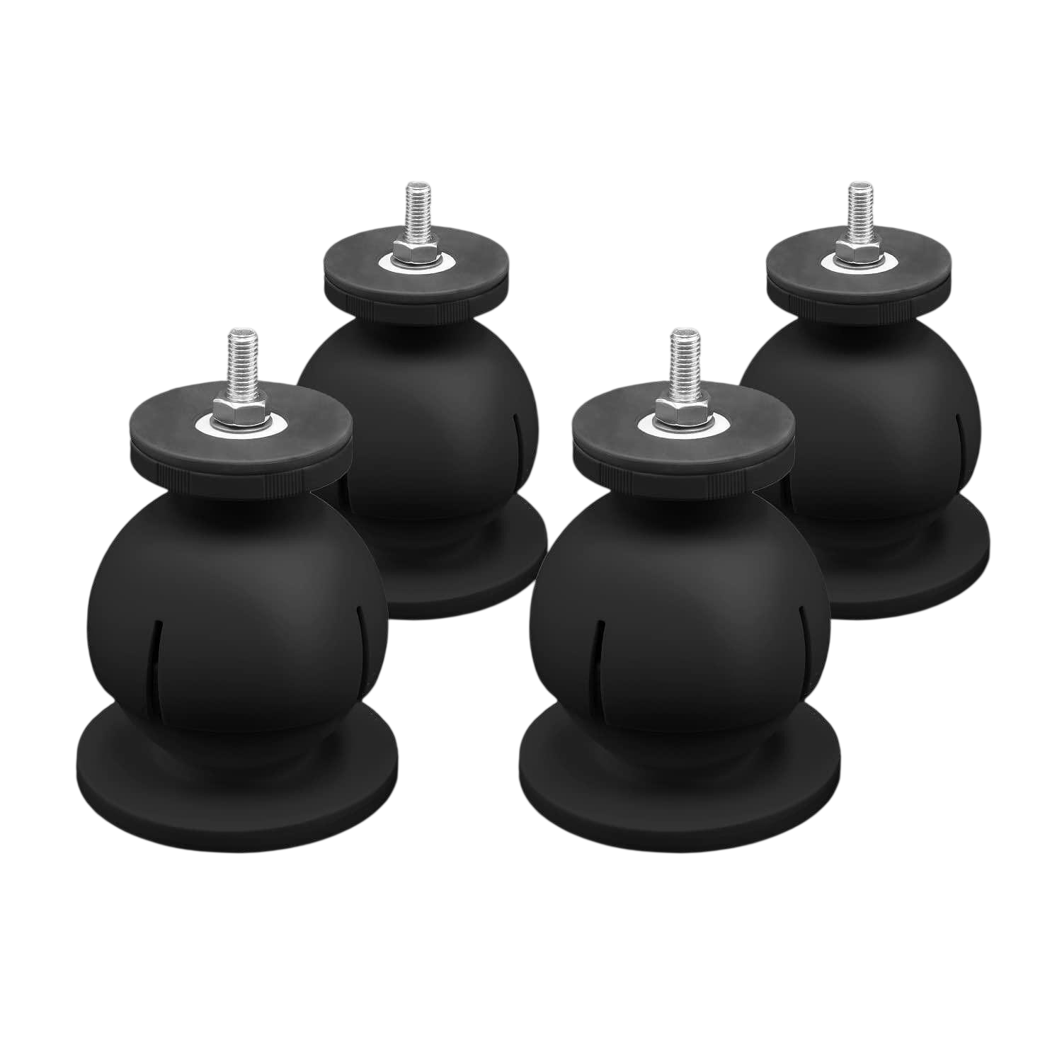 Регулируеми сферични стойки MINI STEADY BLACK (RAL 9004) 4 бр.