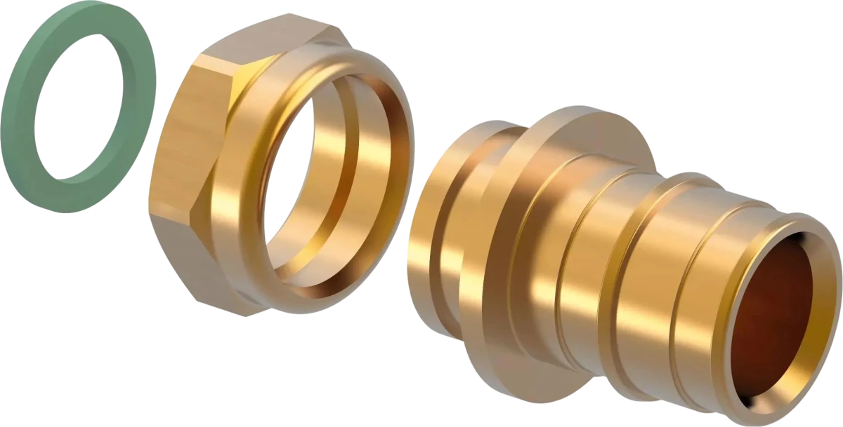 Uponor Q and E преход с хол. гайка PL 25 - G3/4" SN - ORENDA THERM