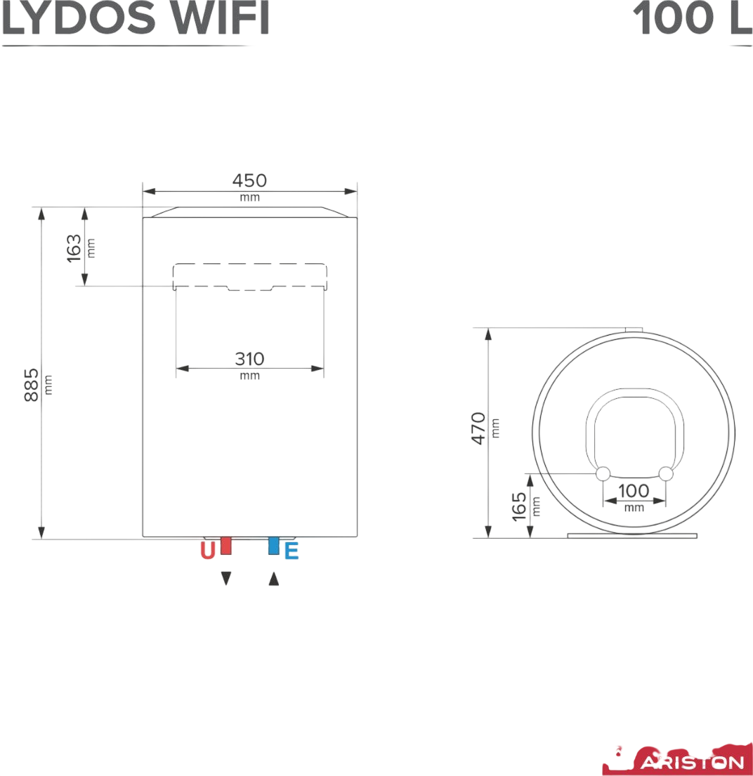 Бойлер ARISTON LYDOS WI-FI 100 л