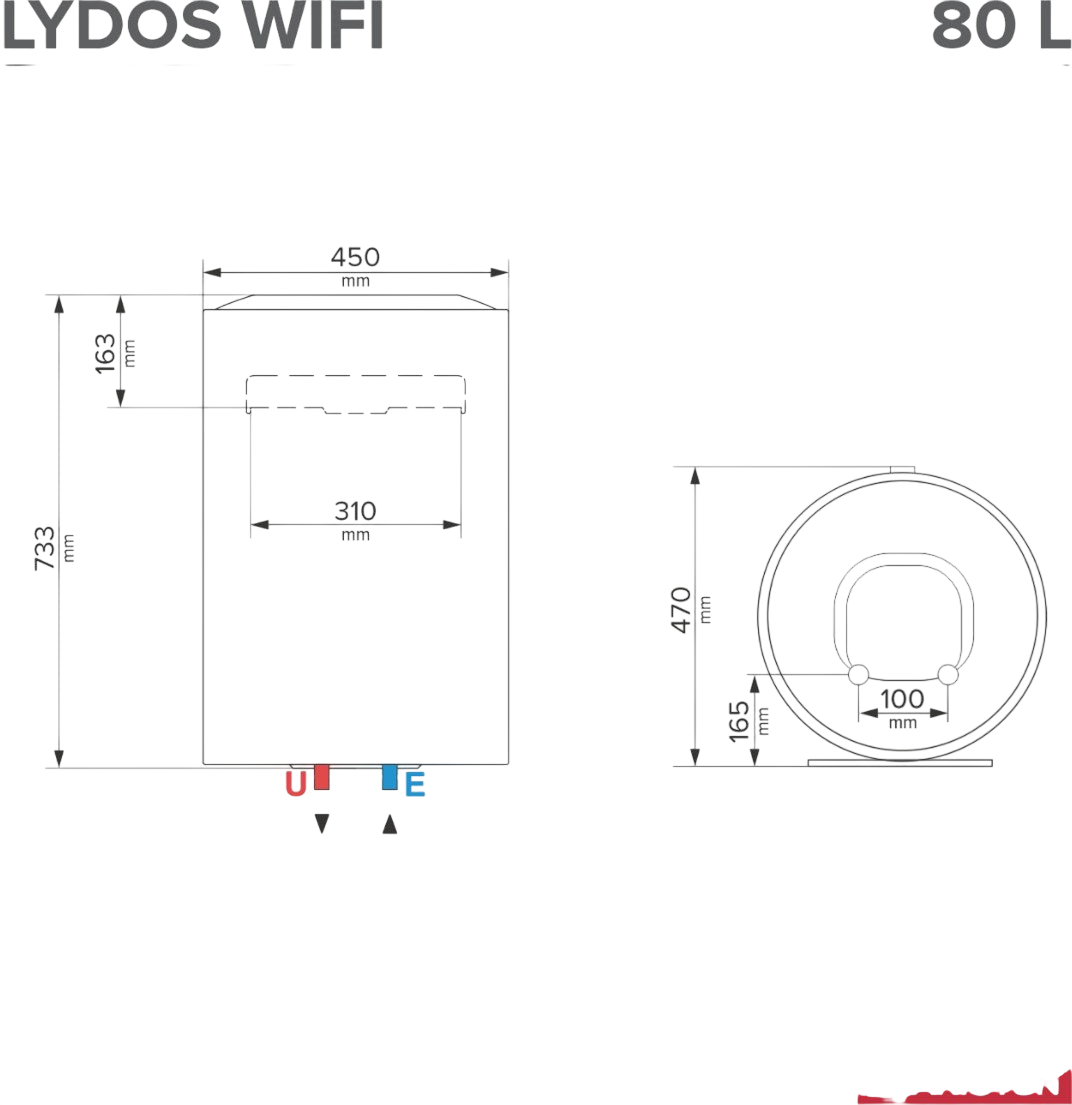 Бойлер ARISTON LYDOS WI-FI 80 л