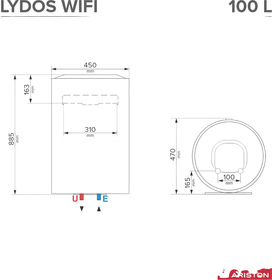 Бойлер ARISTON LYDOS WI - FI 100 л - ORENDA THERM