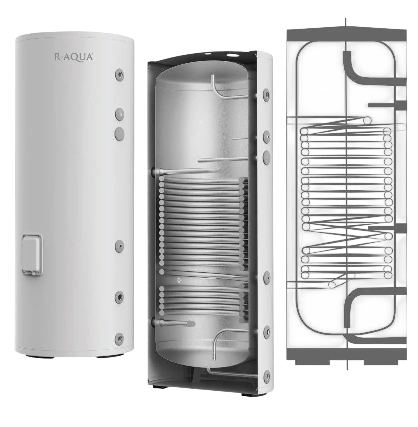 Бойлер R-AQUA CHWH-200L неръждаем