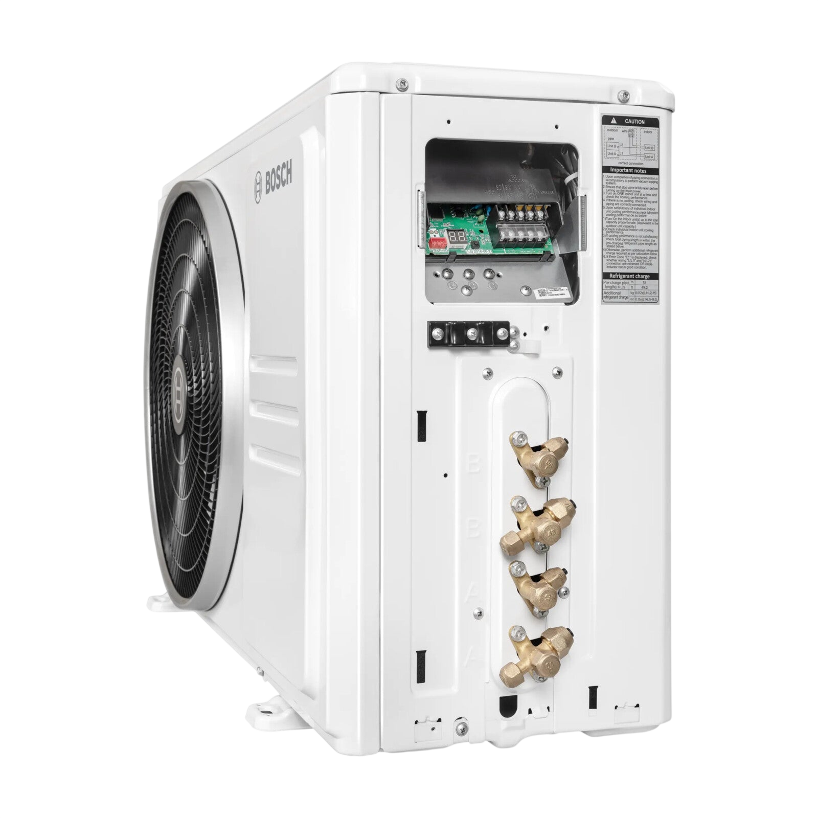 Външно тяло Bosch Climate 5000M — връзки за вътрешни тела