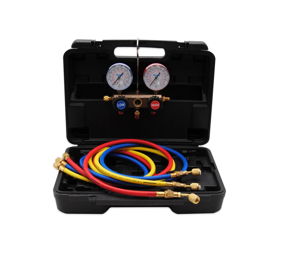 Манометричен блок за фреон R410 - R32, к - т с маркучи с кранове, 150 см - ORENDA THERM