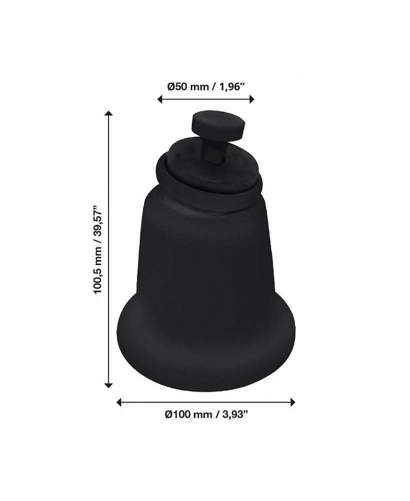 Регулируема по наклон подова стойка 4 бр., черна