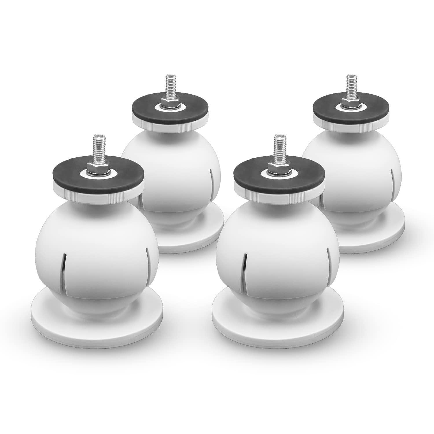 Регулируеми сферични стойки MINI STEADY WHITE (RAL 9016) 4 бр.