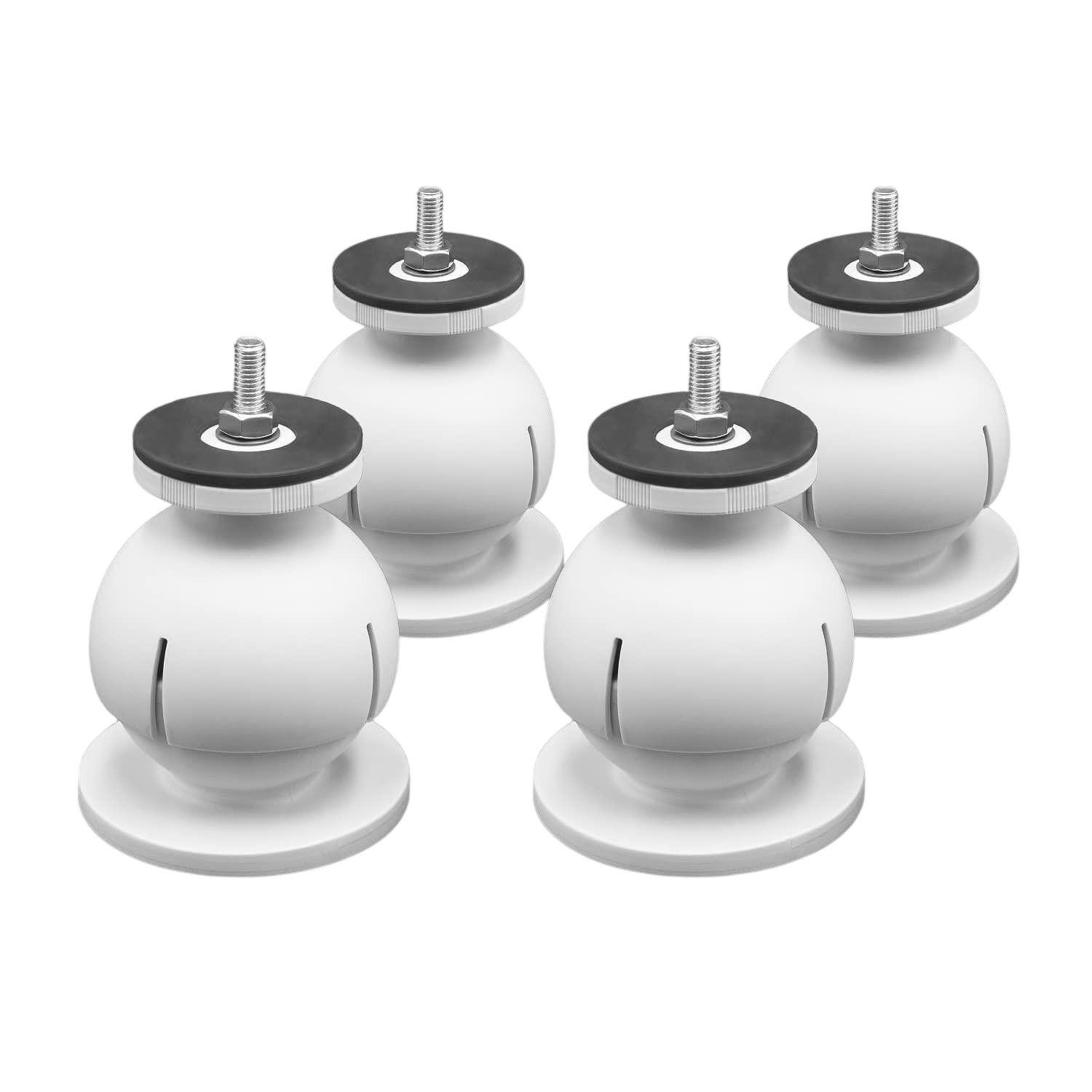 Регулируеми сферични стойки MINI STEADY WHITE (RAL 9016) 4 бр.