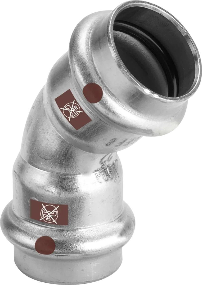 Temponox коляно 45° със SC - Contur ф15 - ORENDA THERM