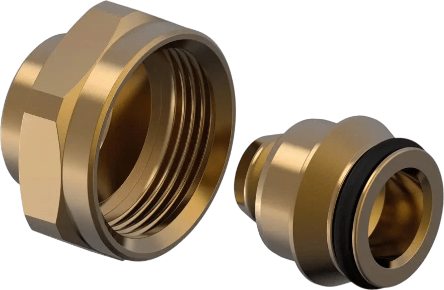 Uponor Vario компресионен адаптор PEX 16х1.8/2.0 - 3/4"евроконус, месинг, вътр. резба - ORENDA THERM