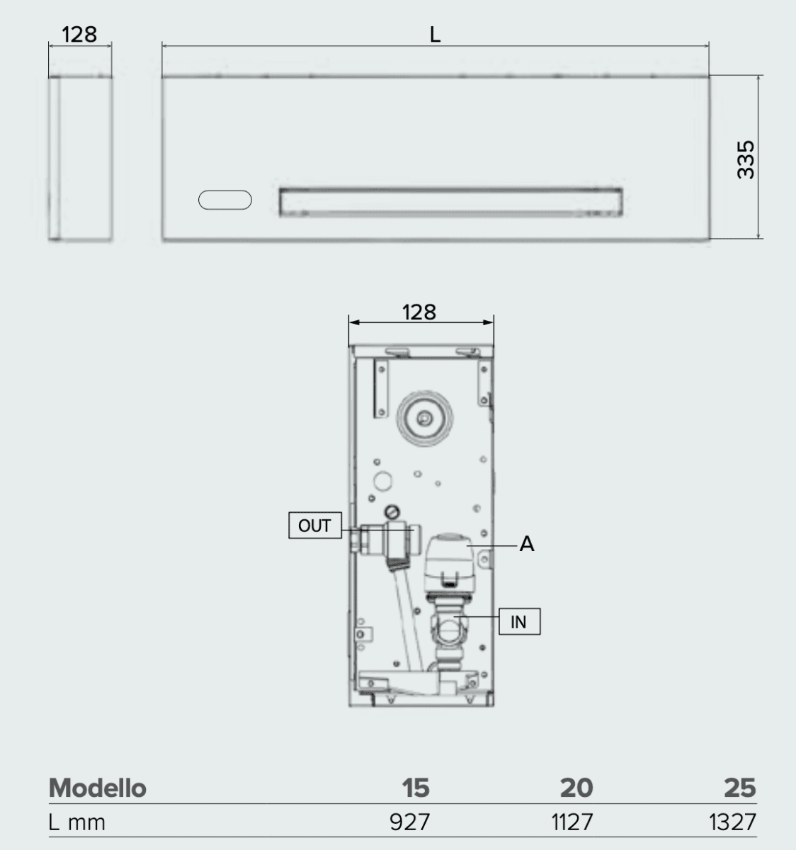 Вентилаторен конвектор NIMBUS AQUASLIM 15 WH - ORENDA THERM